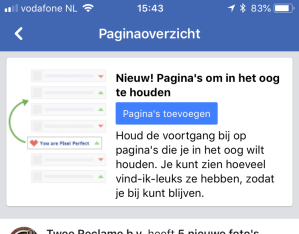 3 Things Social 9 juli 2018: pagina in het oog houden op Facebook